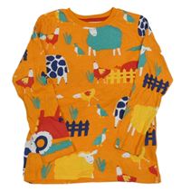 Oranžové triko s domácími zvířaty Dunnes