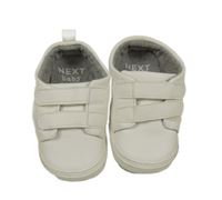 Bílé koženkové capáčky Next vel.17