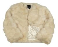 Svetlobéžová kožušinová podšitá bunda zn. River Island