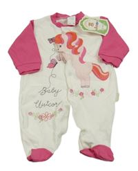 Nové - Smetanovo-tmavoružový overal s koněm a motýly