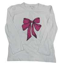 Biele tričko s mašlou TCM