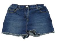 Tmavomodré riflové kraťasy George