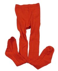 Červené vzorované punčocháče Primark