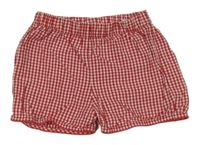 Červeno-biele kockované kraťasy H&M