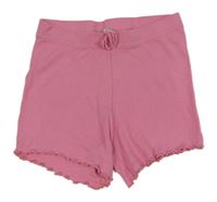 Ružové rebrované kraťasy Primark