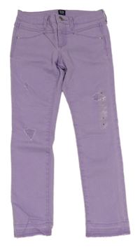 Nové - Fialové skinny rifle s prodíráním GAP