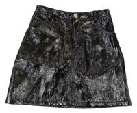 Čierna koženková sukňa Primark