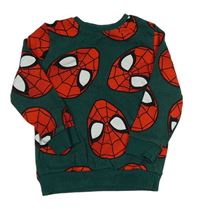Tmavozelená mikina so Spidermanem George