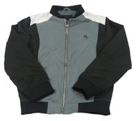 Šedo-černý šusťákový podzimní bomber River Island