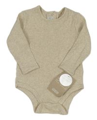 Nové - svělebéžové žebrované body Mamas&Papas