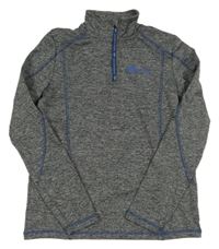 Sivo-čierna melírovaná thermo mikina Crivit