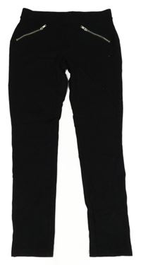 Čierne tregíny so zipy Page One Young