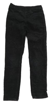 Tmavosivé elastické manšestráky H&M