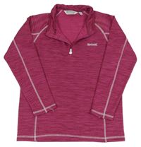 Ružová melírovaná funkčná mikina s logom Regatta