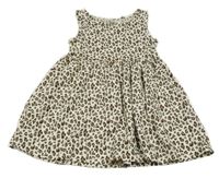 Smetanovo-hnedé leopardí šaty F&F
