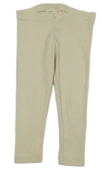 Smetanové žebrované legíny hema