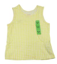 Žlto-biely kockovaný top Primark