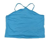 Modrý crop top New Look