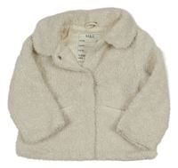 Smetanový huňatý podšitý kabátek zn. M&S