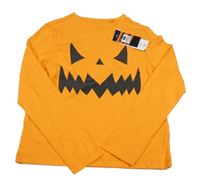 Nové - oranžové triko - tekvica F&F