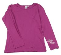 Fialové tričko s nápisom C&A