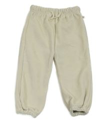 Smotanové rebrované plyšové tepláky Ergee