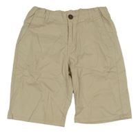 Béžové plátenné chino kraťasy H&M