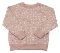 Svetloružová kvetovaná mikina Primark
