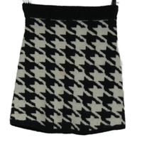 Dámska čierno-smotanová vzorovaná pletená sukňa Primark