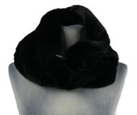 Dámský černý kožešinový nákrčník Primark
