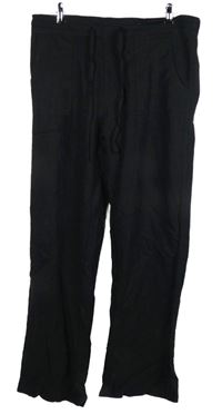 Nové - Dámské černé lněné kalhoty Indigo Roc 