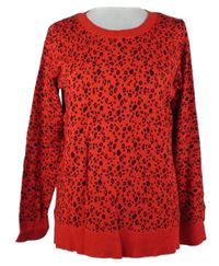 Dámský červeno-černý melírovaný svetr Next 