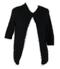 Dámský černý chlupatý svetrový cardigán Next 