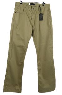 Nové - Pánské béžové plátěné kalhoty Rocawear vel. 44