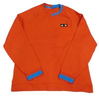 Červeno-modrá mikina s logom Adidas