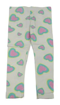 Bílé legíny se srdíčky Primark