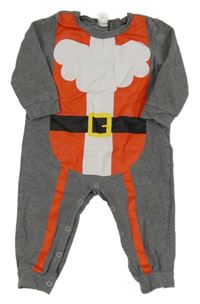 Sivý overal so Santa Clausem Shein