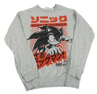 Svetlosivá mikina so Sonicem H&M