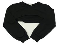 Čierna crop mikina Shein