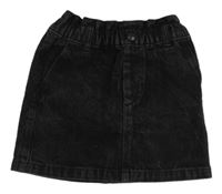 Čierna rifľová sukňa kiabi