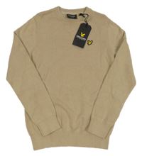 Nové - Béžový sveter s nášivkou Lyle&Scott