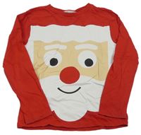 Červené triko se Santou H&M