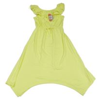 Nové - Neonově citronové šaty s volánkem Matalan