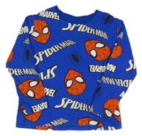 Modré tričko so Spidermany Marvel