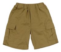 Hnedé cargo kraťasy