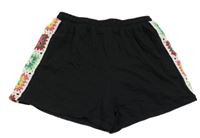 Čierne bavlnené kraťasy s háčkováním Primark