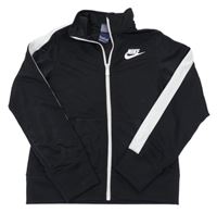 Černá sportovní propínací mikina Nike