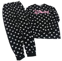 Čierne plyšové pyžama s Mickeym zn. Disney