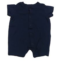Tmavomodrý kraťasový overal H&M