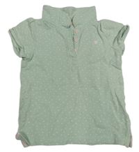 Svetlozelené polo tričko s bodkami H&M